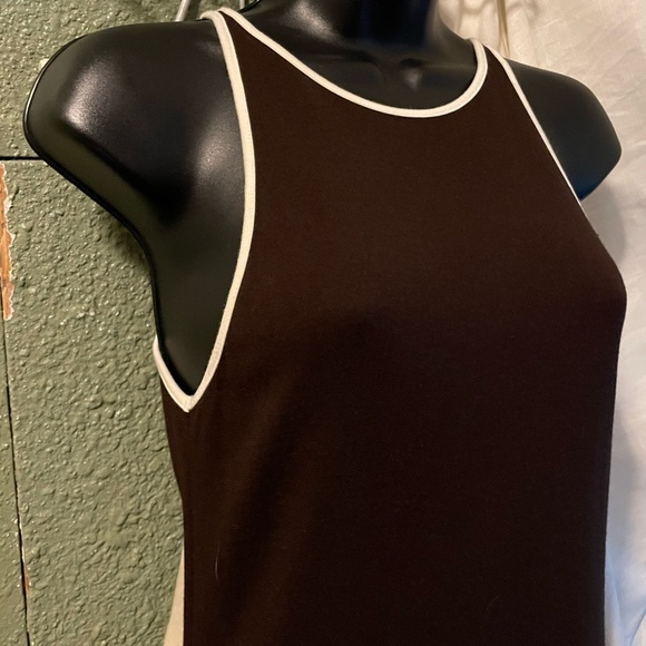 LAUREN Ralph Lauren Sz Brown Micro Tank Midi Dress - Picture 5 of 6